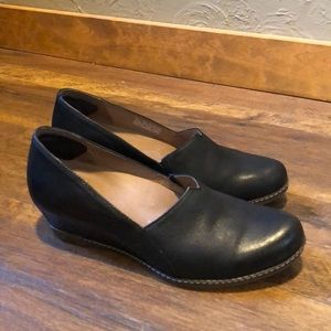 DANSKO Liliana Loafer Black Leather Hidden Wedge